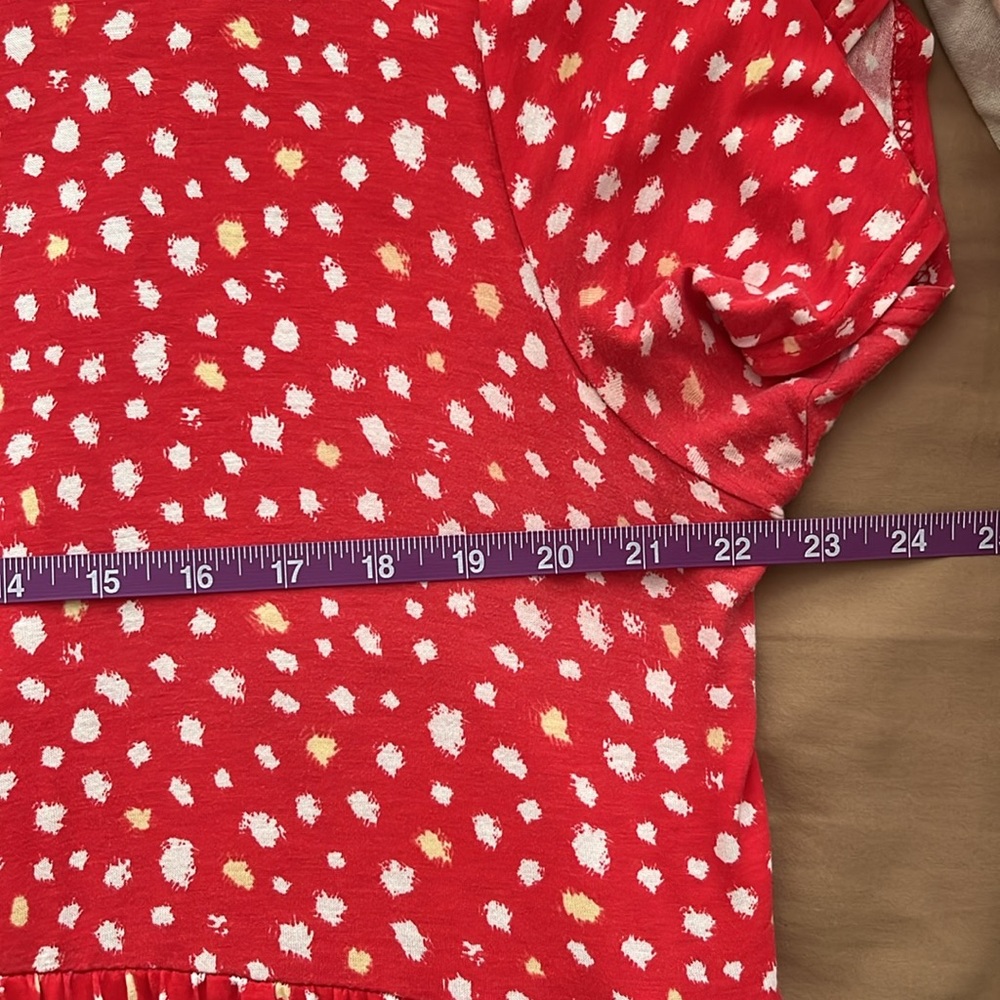 ASOS Wednesday’s Girl Smudge Spot Midi Smock Short Sleeve Dress Plus Size Curve - Picture 11 of 11